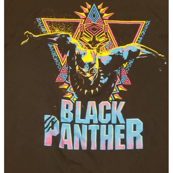 Black Panther T'Challa Marvel Avengers T-shirt - Picture 2 of 3